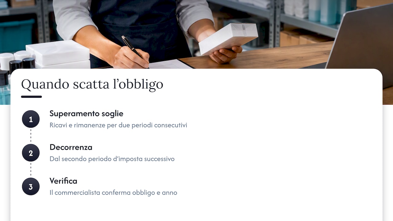 Inventario e scritture ausiliarie di magazzino — overview diagram