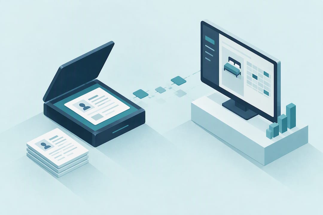Scanner documenti hotel: come funziona l'integrazione con il gestionale